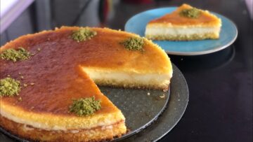 بسبوسة بالقشطة في البيت زي المحلات.. أحلى طعم وأسهل طريقة