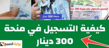 خطوات التسجيل في منحة 300 دينار 2024 والمستندات والشروط المطلوبة