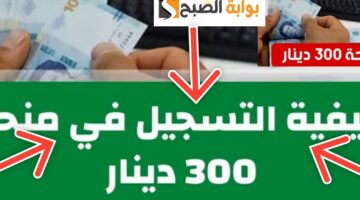 التسجيل في منحة البطالة 300 دينار 1