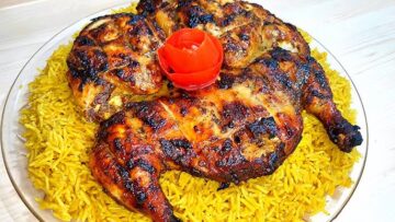 الفراخ المشوية المتبلة في الفرن زي الجاهزة بتتبيلة بسيطة شهية