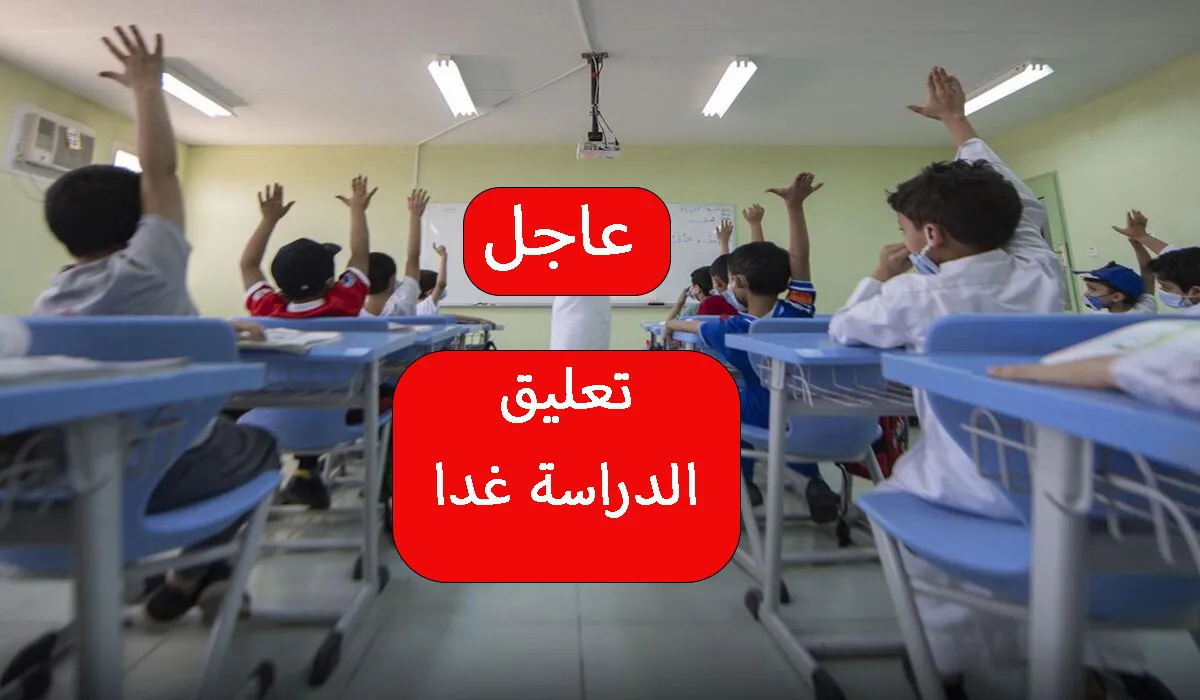 بسبب الحالة المطرية.. عاجل تعليق الدراسة حضورياً غدًا الأربعاء السعودية في هذه المناطق والمدن 5 بسبب الحالة المطرية.. عاجل تعليق الدراسة حضورياً غدًا الأربعاء السعودية في هذه المناطق والمدن