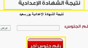رابط نتيجة اعدادية بورسعيد