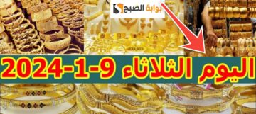 هبوط أسعار الذهب في مصر اليوم الثلاثاء الموافق 9 يناير 2024 كم السعر ؟