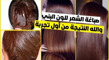 صبغ الشعر باللون البني الغامق والفاتح بمكونات طبيعية في البيت بدون أي ضرر للشعر3