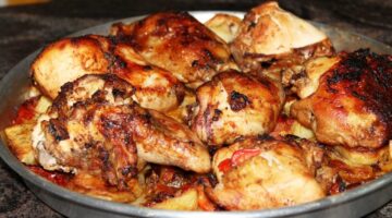 صينية البطاطس بالفراخ 1