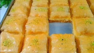 خفيف ومورق زي الحلواني صينية الجلاش الحلو بأسهل وأسرع طريقة في المنزل