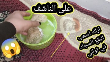 وداعا لغسيل السجاد تاني علي الناشف بمكون واحد هيبقي زي الفل كأنه جديد