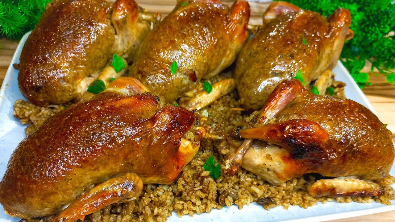طريقة عمل فراخ محشي بالأرز بتتبيلة روعة وبطعم شهى ولذيذ 5 طريقة عمل فراخ محشي بالأرز بتتبيلة روعة وبطعم شهى ولذيذ
