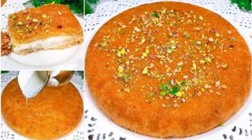 طريقة عمل الكنافة النابلسية بالقشطة بمكونات سهلة