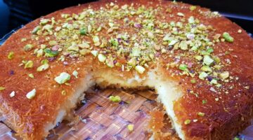 طريقة عمل الكنافة بالقشطة