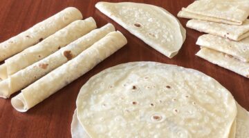 طريقة عمل خبز التورتيلا 1
