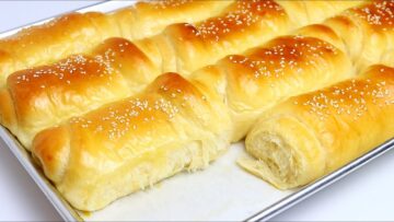 طريقة عمل خبز الرول معجنات بسيطة هشة ولذيذة