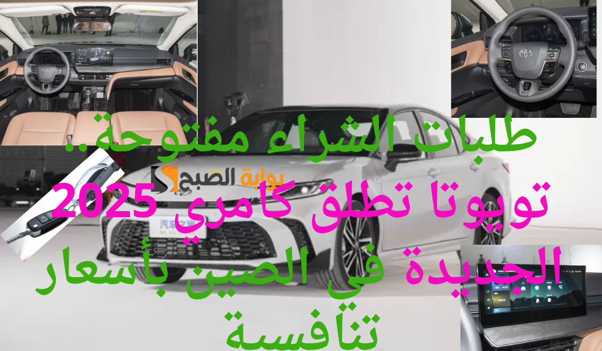 طلبات الشراء مفتوحة.. تويوتا تطلق كامري 2025 الجديدة في الصين بأسعار تنافسية 8 طلبات الشراء مفتوحة.. تويوتا تطلق كامري 2025 الجديدة في الصين بأسعار تنافسية