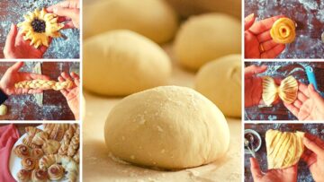 طريقة عمل  العجينة اليابانية لجميع أنواع الفطائر والمخبوزات