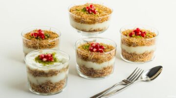 كاسات الكنافة بالفستق