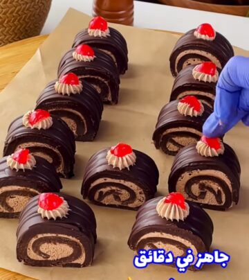 جاتوه الخلاط بالشوكولاته ب 2 بيضة الاقتصادي اصنعي 10 قطع لكل أسرتك