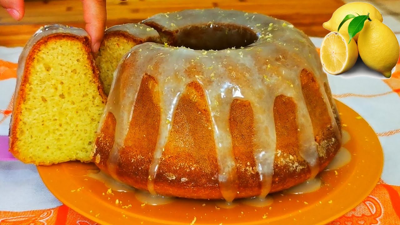 كيكة الليمون المنعشة سهلة التحضير في الخلاط