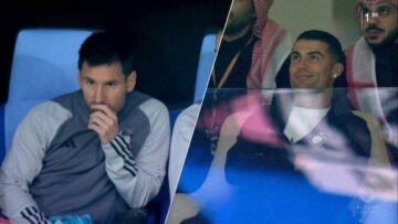 النصر Vs انتر ميامي.. سداسية مهينة لرفاق رونالدو على ميسي.. شاهد فرحة الدون الهيستيرية