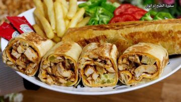 طريقة عمل شاورما الدجاج في المنزل أحلى من المحلات