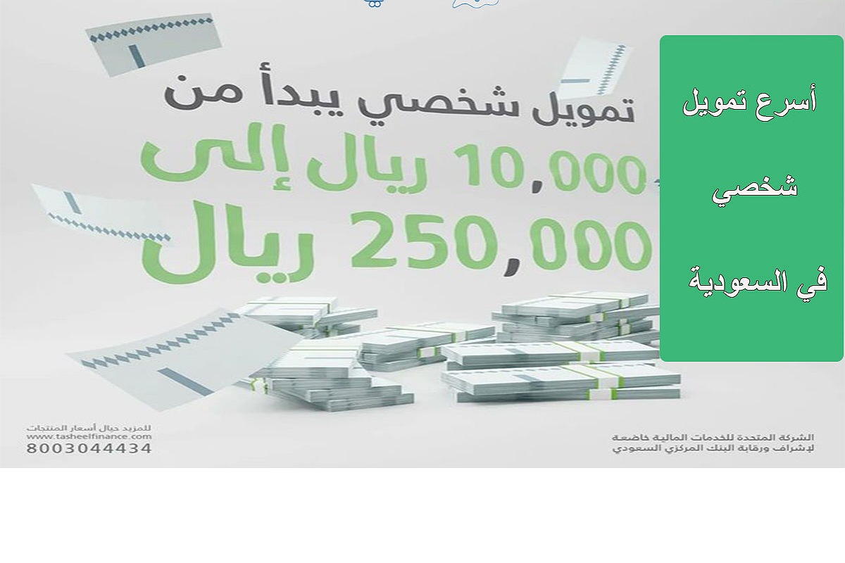250 ألف تمويل شخصي فورى علي 5 سنوات مدة سداد من شركة تسهيل