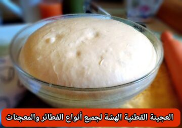 طريقة العجينة القطنية الهشة لجميع أنواع الفطائر و المعجنات بحشوات حلوة وحادقة
