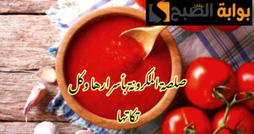 بطريقة المحالات… طريقة عمل صلصة مكرونة الشارع أو الإنسجام بأسرارها وكل تكاتها