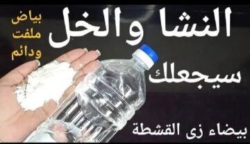 ضعي الخل على النشا لتحصلي على وصفة جبارة هتبهرك بنتيجتها
