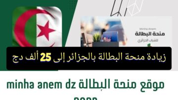 “بجد ولا إشاعة” حقيقة زيادة منحة البطالة بالجزائر إلى 25 ألف دج anem.dz وشروط الحصول عليها