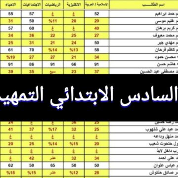 “استعلم NOW” نتائج السادس الابتدائي التمهيدي 2024 في عموم العراق موقع نتائجنا ووزارة التربية والتعليم epedu.gov.iq
