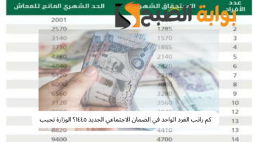 كم راتب الفرد الواحد في الضمان الاجتماعي الجديد ١٤٤٥؟ الوزارة تجيب