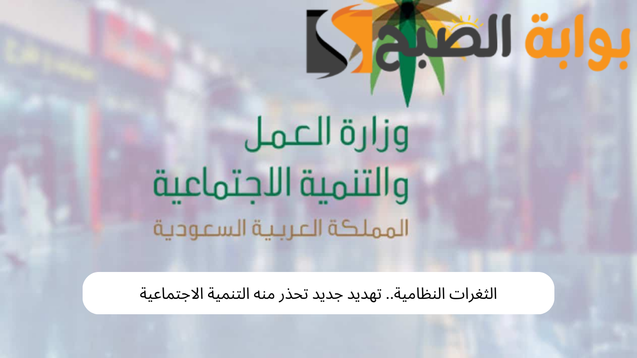 الثغرات النظامية.. تهديد جديد تحذر منه التنمية الاجتماعية، تعرف على العواقب والتعليمات 5 الثغرات النظامية.. تهديد جديد تحذر منه التنمية الاجتماعية، تعرف على العواقب والتعليمات
