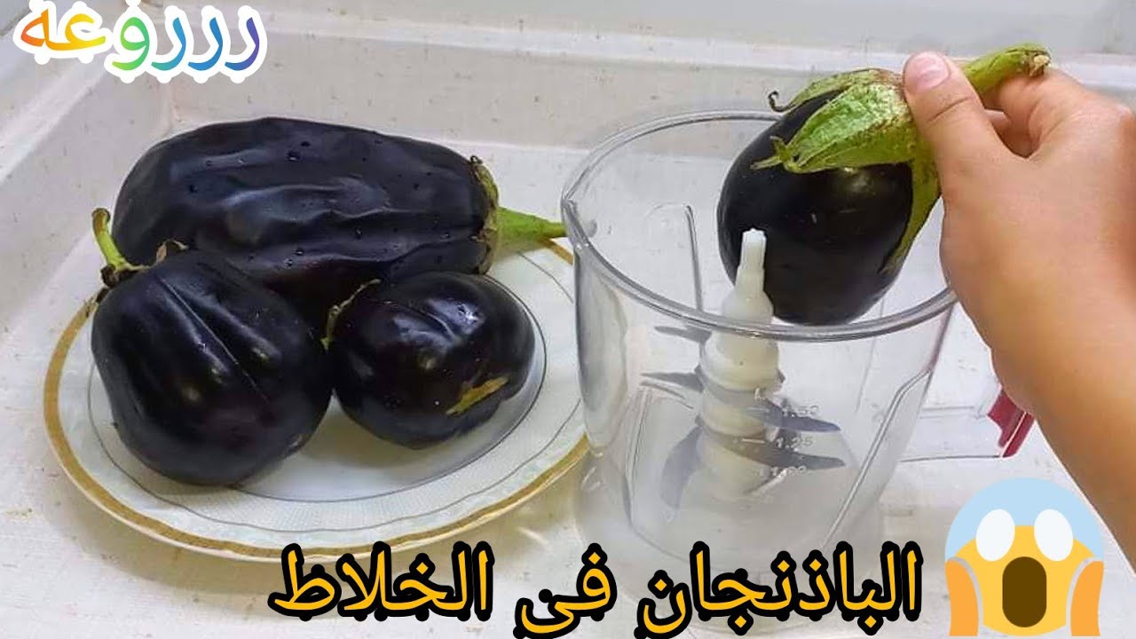 الباذنجان في الخلاط اختراع عالمي جربي وهتعملي كل يوم طعمه رهيب ياريتني كنت جربتها من زمان