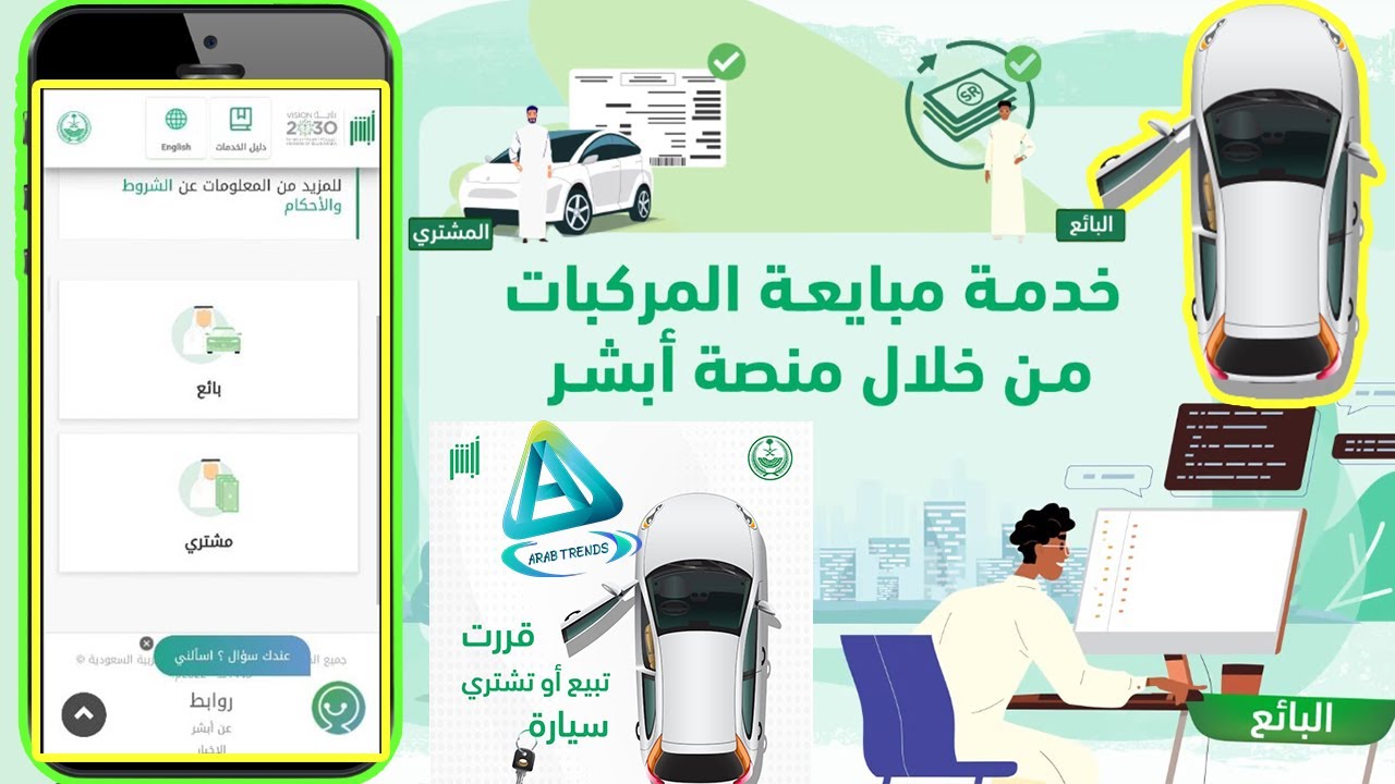 "سجل الآن" رابط التسجيل في نقل ملكية السيارة من خلال منصة أبشر بالخطوات وأبرز الشروط 2 “سجل الآن” رابط التسجيل في نقل ملكية السيارة من خلال منصة أبشر بالخطوات وأبرز الشروط