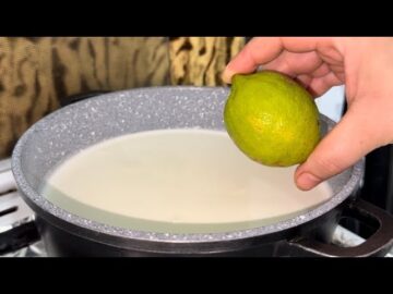 فكرة مجنونة حطي ليمونة على الحليب وهتصدمك النتيجة يارتني عرفتها من زمان اختراع من الاخر