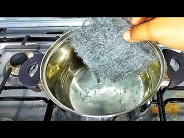 اختراع قبل رمضان ارمي سلك المواعين في الماء المغلي وشوفي النتيجة السحريه بدون تعب ولا مجهود انسي دهون السنين