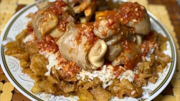 اعمليها زي المطاعم بالضبط…طريقة عمل فتة الكوارع بالخطوات