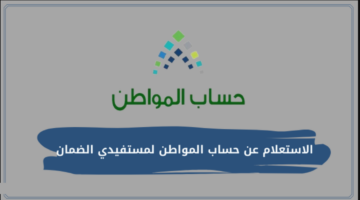 الاستعللام عن حساب المواطن لمستفيدى الضمان