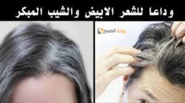 طريقة عمل وصفة القوى للتخلص من الشعر الأبيض والشيب المبكر في أقل من ٣٠ دقيقة شعرك هيبقي أسود ليل