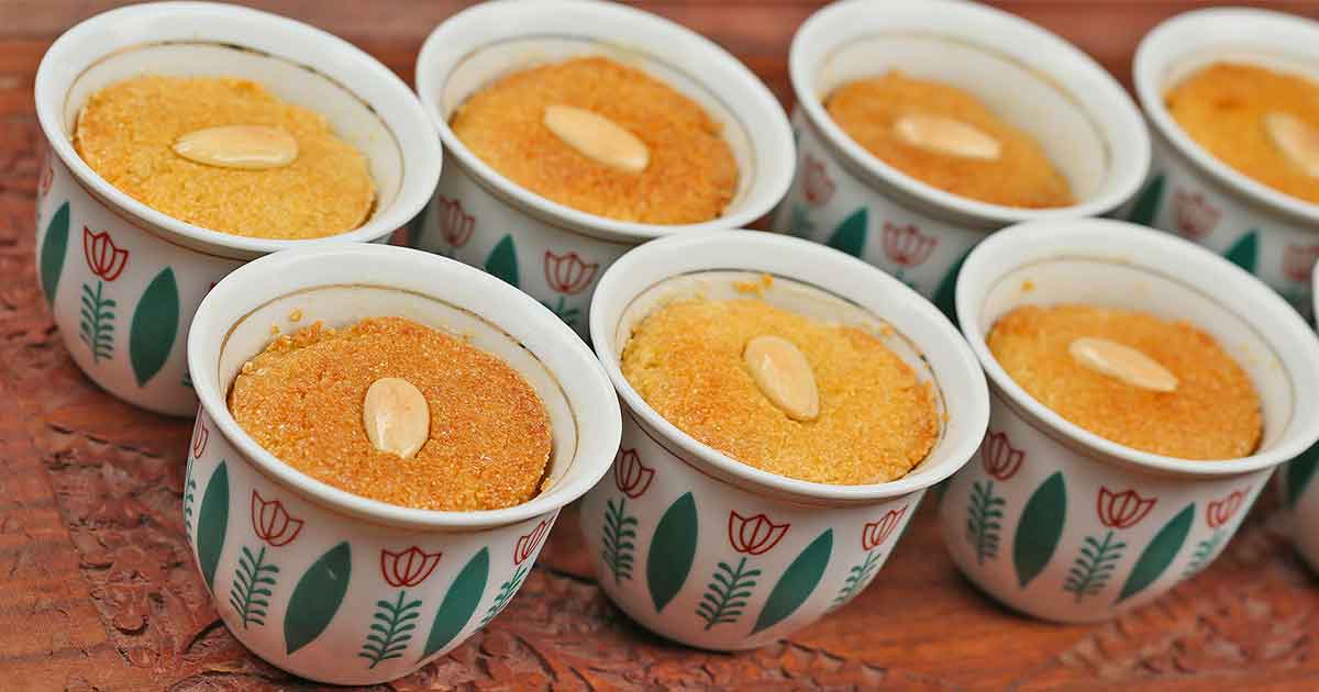 بدون بيض وبدون فرن.. حضري أكواب البسبوسة بالزبادي بمكونات اقتصادية والطعم خرافي 5 بدون بيض وبدون فرن.. حضري أكواب البسبوسة بالزبادي بمكونات اقتصادية والطعم خرافي