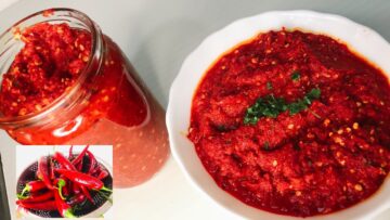 الوصفة الأصلية لعمل هريسة الشطة الحارة بطريقة المصرية والتونسية سهلة ولذيذة وغير مكلفة