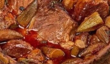 طريقة تحضير طاجن البامية باللحمة بطريقة بسيطة وسهلة.. ذات الطعم اللذيذ والشهي 