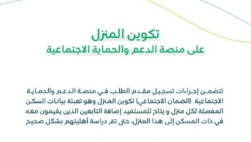 الموارد البشرية تجدد التذكير بخطوات تكوين المنزل في الضمان الاجتماعي المطور 1445