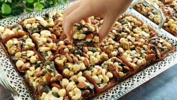 تحضيرات رمضان أفخم تمرية بالمكسرات على الطريقة الشامية