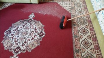للستات الشاطرة.. تنظيف السجاد بدون ماء ورجعيه جديد ومزهزه وهو مفروش في مكانه