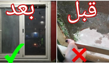 في خمس دقايق بس هيكون بيلمع كأنه جديد .. تنظيف شباك المطبخ من الدهون كلها