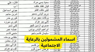 رابط الاستعلام عن أسماء المشمولين بالرعاية الاجتماعية