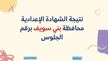 نتائج 3 اعدادي بني سويف benisuef.gov.eg رابط نتيجة الشهادة الإعدادية محافظة بني سويف برقم الجلوس 2024