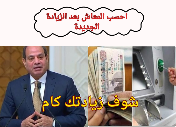 “احسب معاشك”…جدول المعاشات بالزيادة الجديدة 2024 بعد قرار السيسي