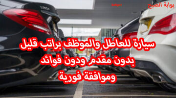 سيارة للعاطل والموظف برااتب قليل