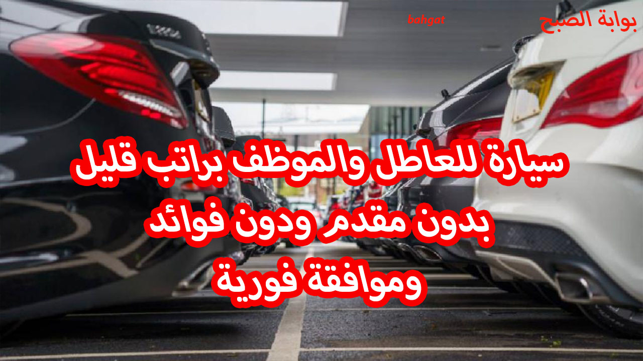 بدون مقدم ولا فوائد امتلك سيارة للعاطل والموظف بالتقسيط وبشروط بسيطة من بنك التنمية